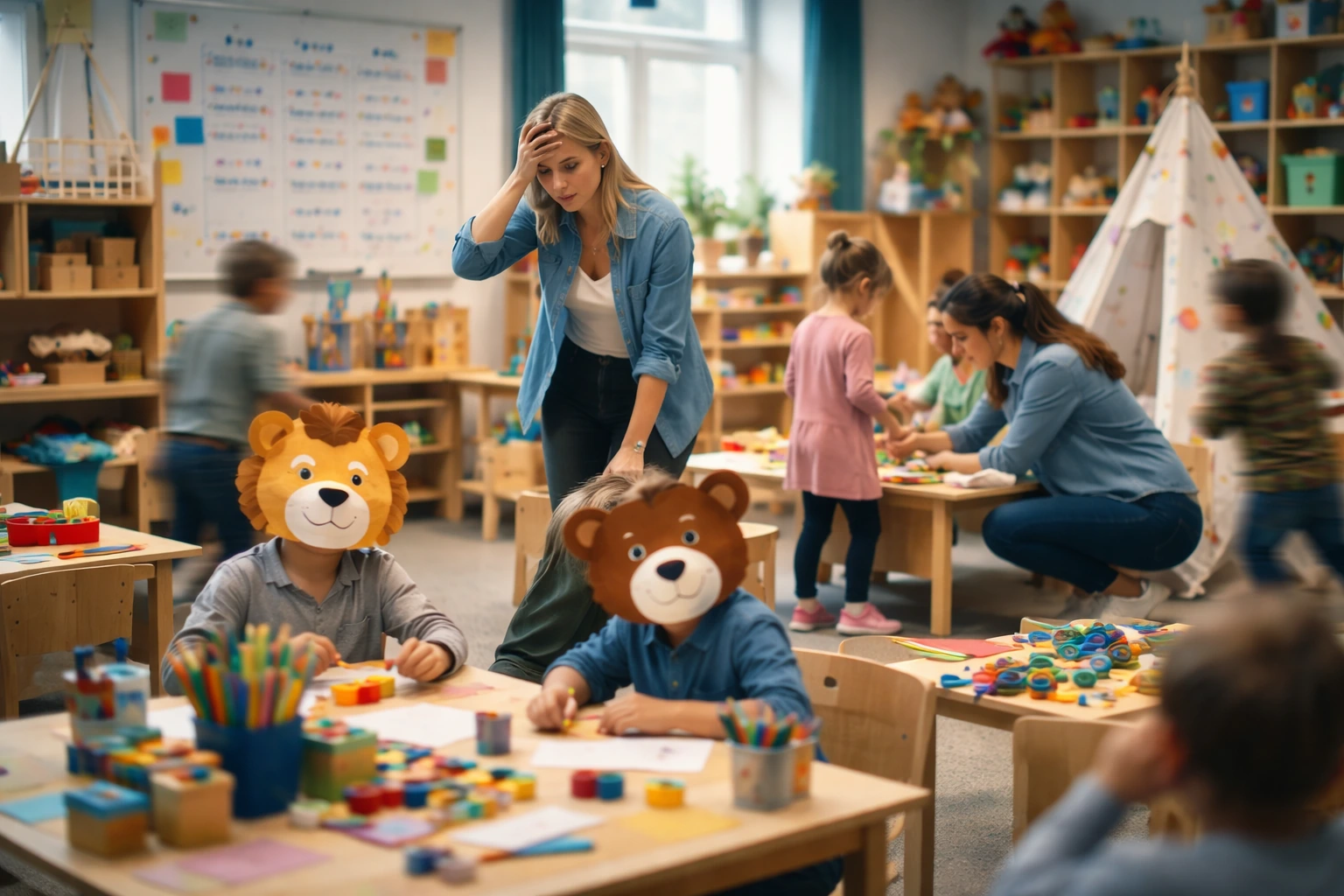 Innenraum: Gruppenalltag unter Druck