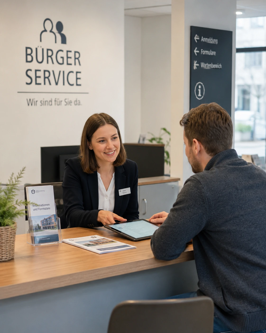 Servicepunkt und Rückfragen