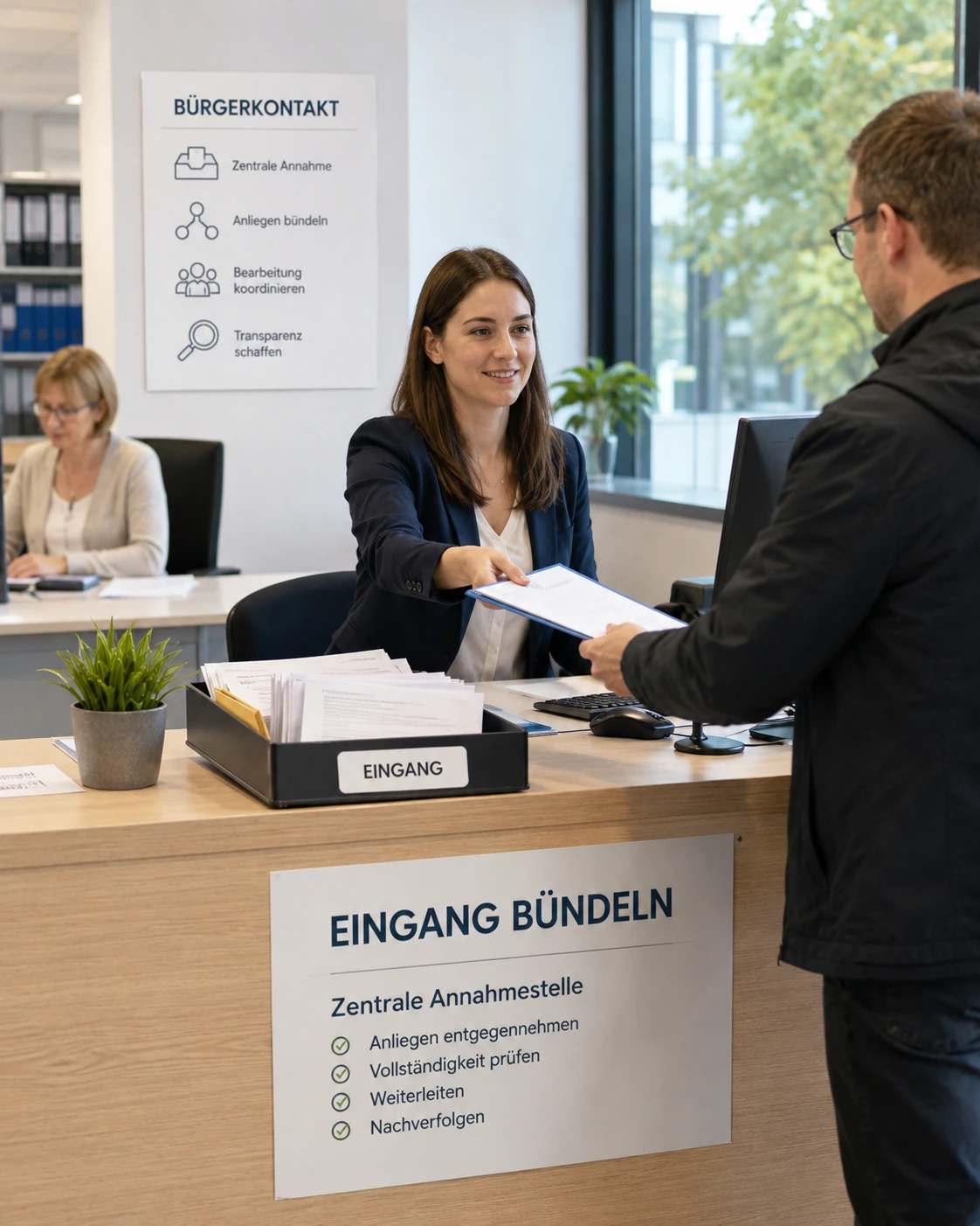 Eingang bündeln