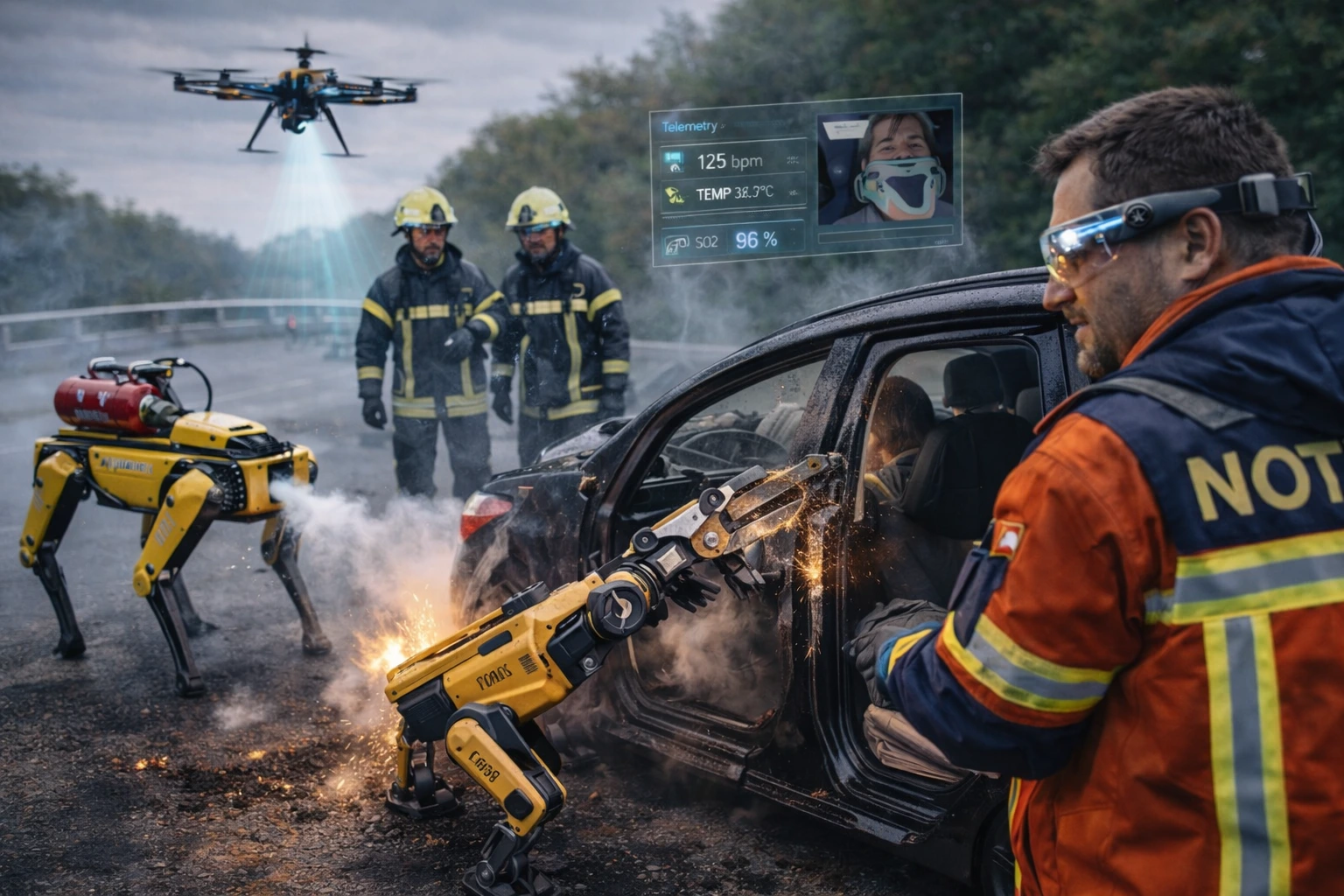 Robotik bei der Bergung (Zukunft)